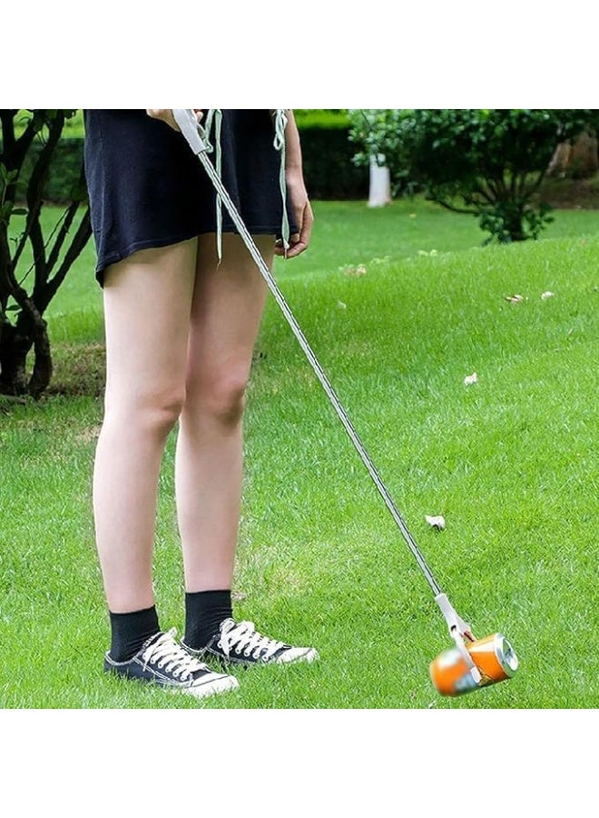 ملقط قمامة بمقبض طويل، أداة يدوية متينة بطول 83 سم، لالتقاط النفايات وتنظيفها، مناسب للاستخدام الداخلي والخارجي. - Image 3